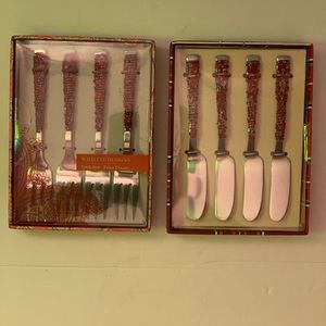 Wild Eye Designs Beaded Appetizer Fork & Knife Set